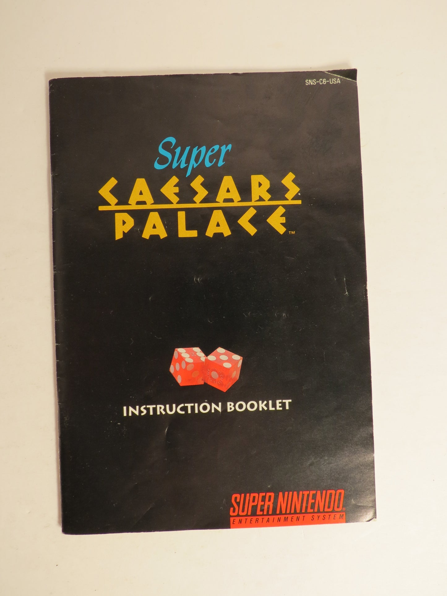 Super Caesars Palace Super Nintendo SNES Game CIB Complete