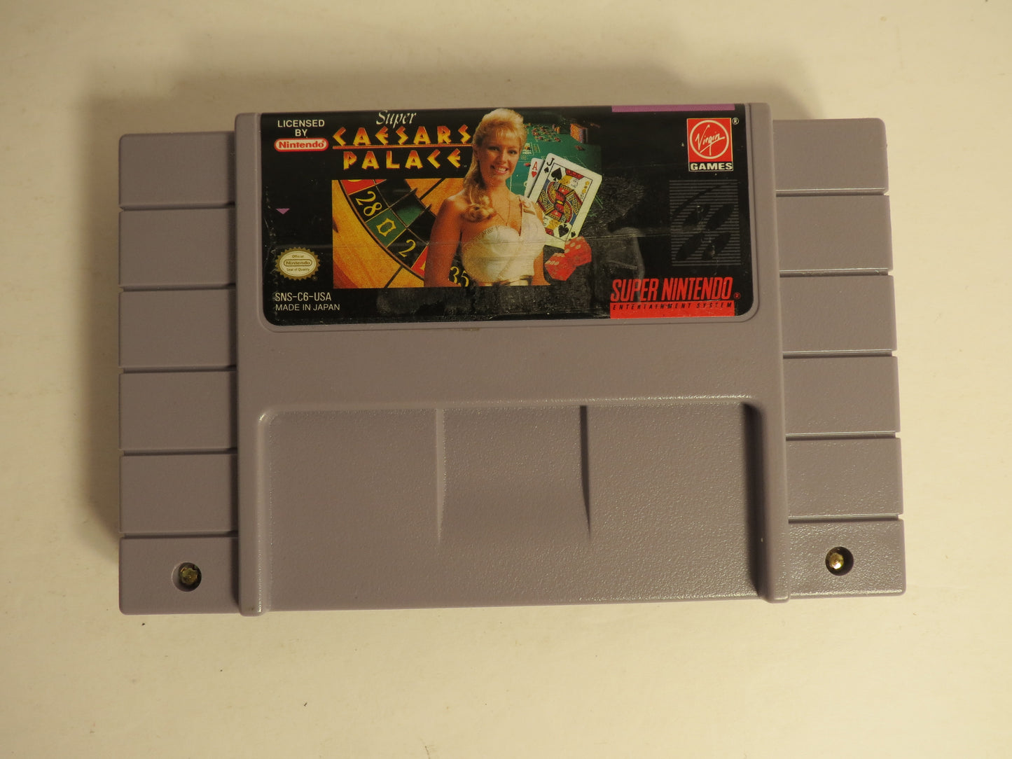 Super Caesars Palace Super Nintendo SNES Game CIB Complete