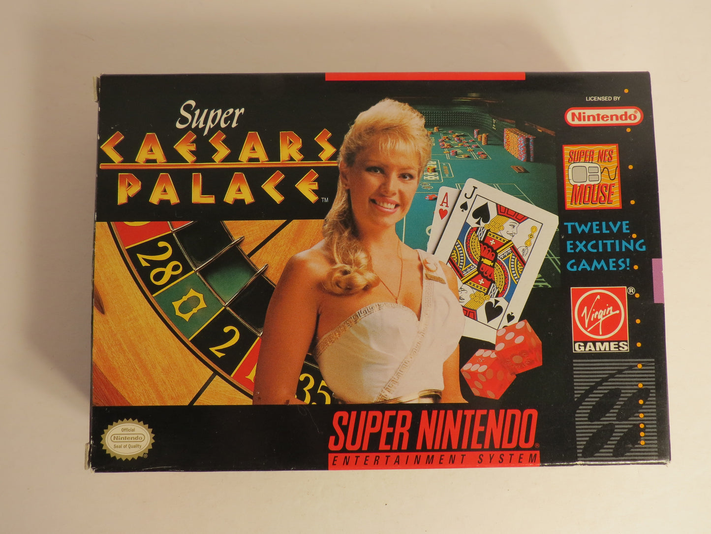 Super Caesars Palace Super Nintendo SNES Game CIB Complete