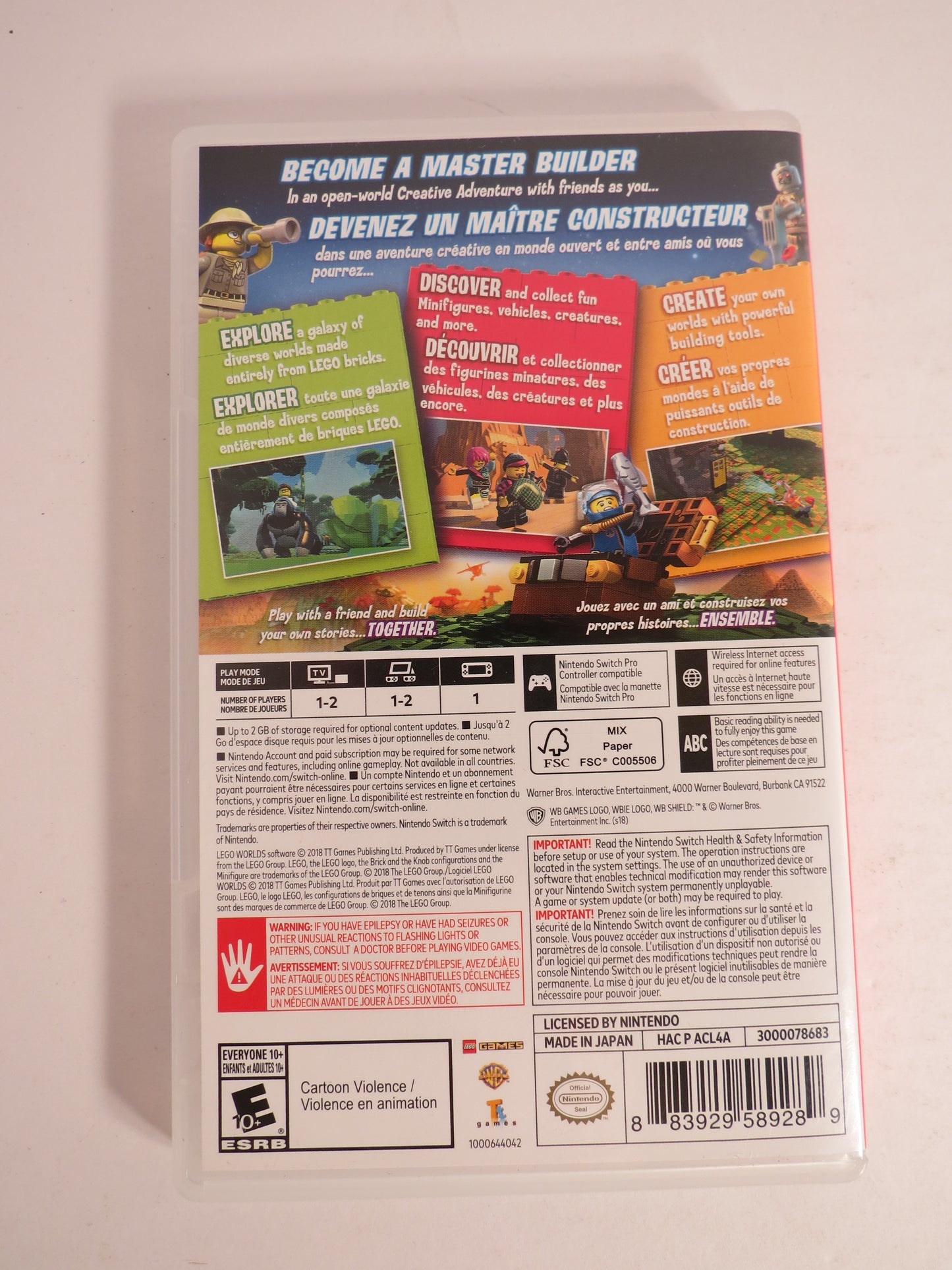 Lego Worlds Nintendo Switch Game CB