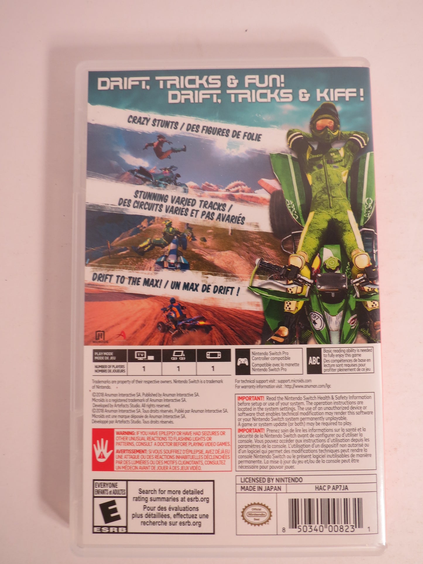 ATV Drift & Tricks Nintendo Switch Game CB