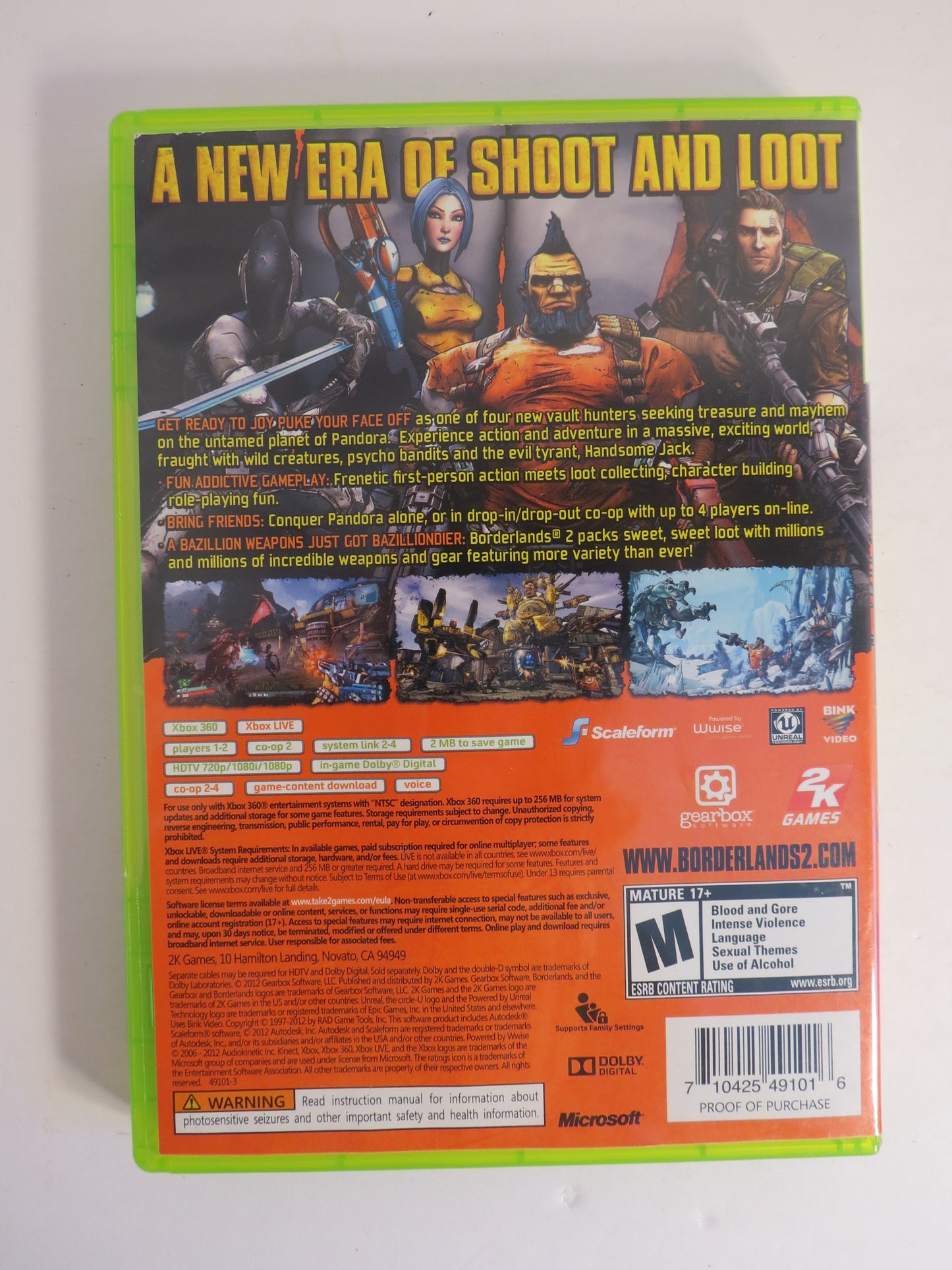 Borderlands 2 Xbox 360 Game CIB