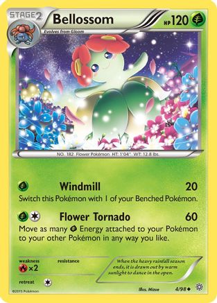 Bellossom 4/98 - XY  Ancient Origins Reverse Holofoil