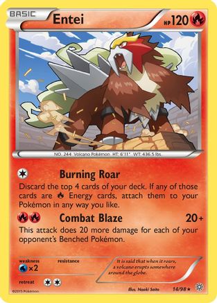 Entei (14) 14/98 - XY  Ancient Origins