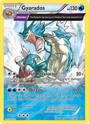 Gyarados (21) 21/98 - XY  Ancient Origins Reverse Holofoil
