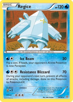Regice 24/98 - XY  Ancient Origins Reverse Holofoil