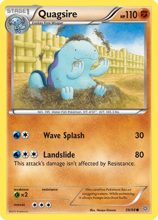 Quagsire 39/98 - XY  Ancient Origins Reverse Holofoil