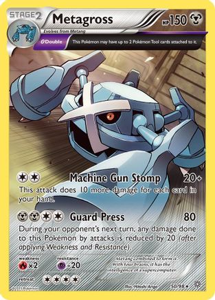 Metagross (50) 50/98 - XY  Ancient Origins Reverse Holofoil