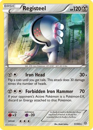 Registeel 51/98 - XY  Ancient Origins Reverse Holofoil