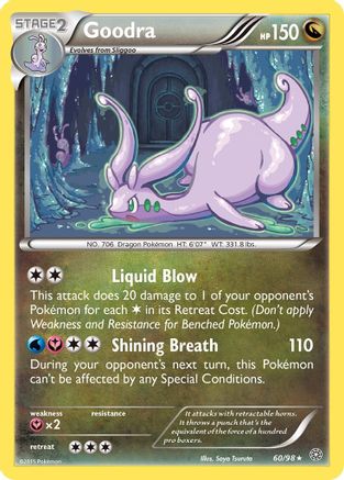 Goodra 60/98 - XY  Ancient Origins Reverse Holofoil