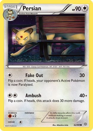 Persian 62/98 - XY  Ancient Origins Reverse Holofoil