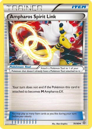 Ampharos Spirit Link 70/98 - XY  Ancient Origins
