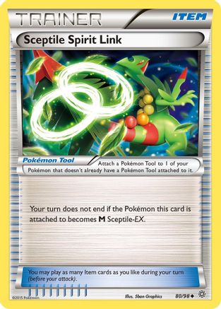Sceptile Spirit Link 80/98 - XY  Ancient Origins Reverse Holofoil