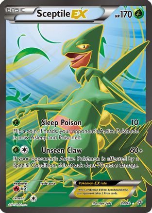 Sceptile EX (84 Full Art) 84/98 - XY  Ancient Origins Holofoil