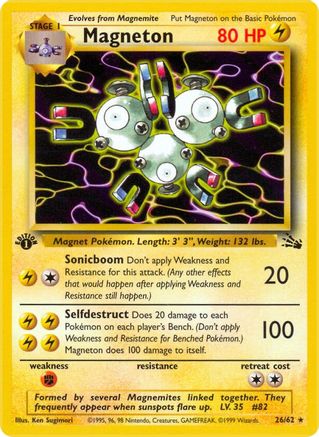 Magneton (26) 26/62 - Fossil 1st Edition