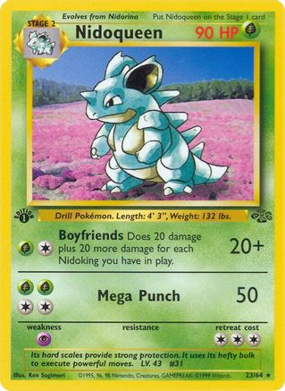 Nidoqueen (23) 23/64 - Jungle 1st Edition