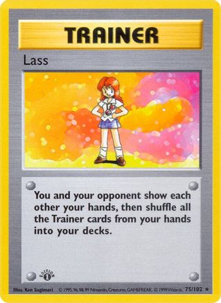 Lass 75 - Base Set Shadowless 1st Edition