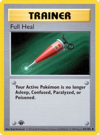 Full Heal 82 - Base Set Shadowless 1st Edition