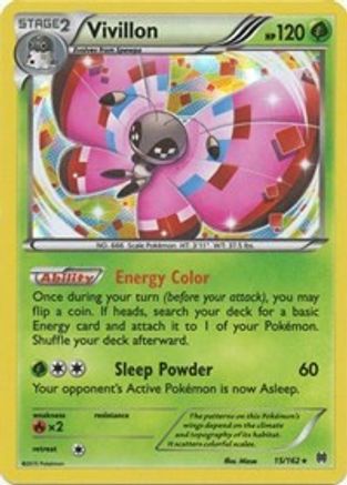 Vivillon 15/162 - XY  BREAKthrough Holofoil