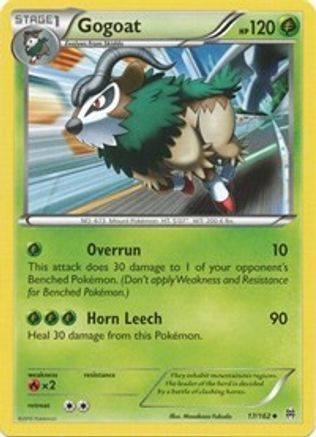 Gogoat 17/162 - XY  BREAKthrough Reverse Holofoil