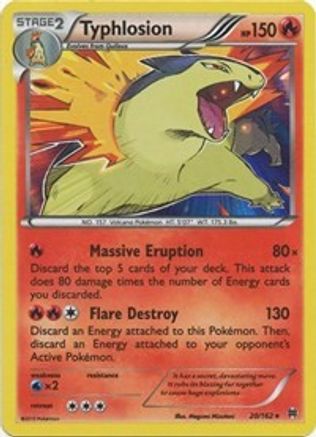 Typhlosion 20/162 - XY  BREAKthrough Reverse Holofoil