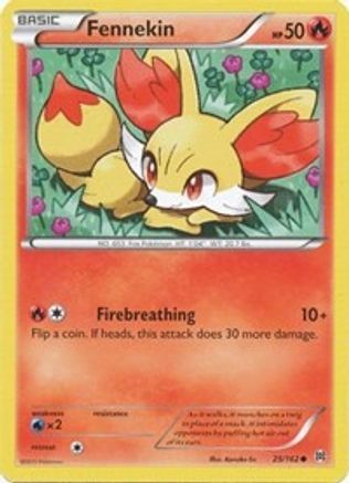 Fennekin 25/162 - XY  BREAKthrough Reverse Holofoil