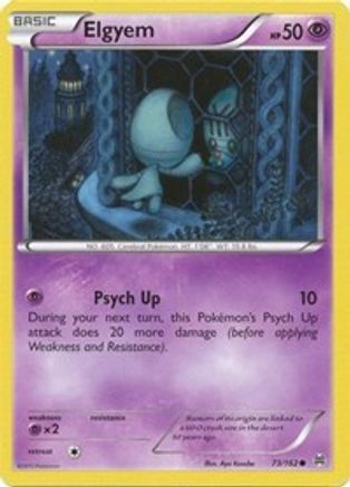 Elgyem 73/162 - XY  BREAKthrough Reverse Holofoil
