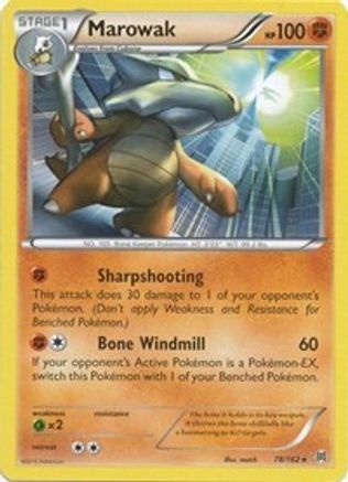 Marowak 78/162 - XY  BREAKthrough Reverse Holofoil