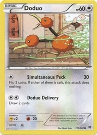 Doduo (115) 115/162 - XY  BREAKthrough