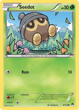 Seedot 4/122 - XY  BREAKpoint Reverse Holofoil