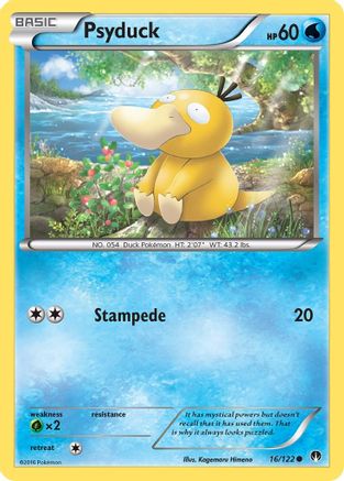 Psyduck 16/122 - XY  BREAKpoint Reverse Holofoil