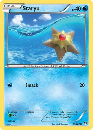 Staryu 25/122 - XY  BREAKpoint Reverse Holofoil