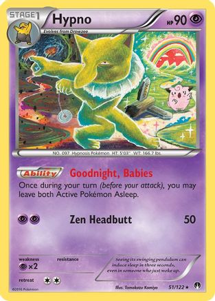 Hypno 51/122 - XY  BREAKpoint Reverse Holofoil