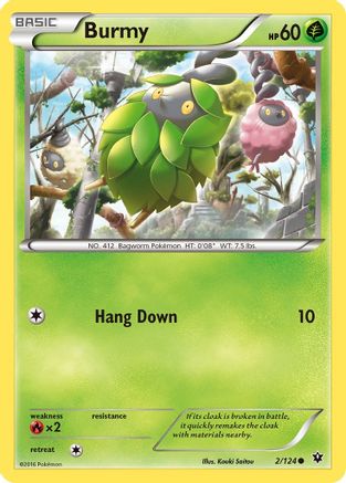 Burmy 2/124 - XY  Fates Collide Reverse Holofoil