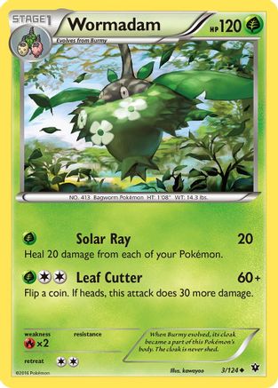 Wormadam (3) 3/124 - XY  Fates Collide Reverse Holofoil