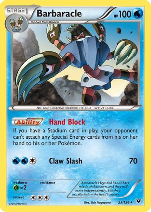 Barbaracle 23/124 - XY  Fates Collide