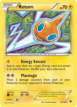 Rotom 24/124 - XY  Fates Collide Reverse Holofoil