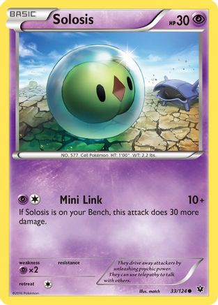 Solosis 33/124 - XY  Fates Collide Reverse Holofoil