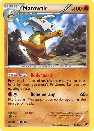 Marowak 37/124 - XY  Fates Collide