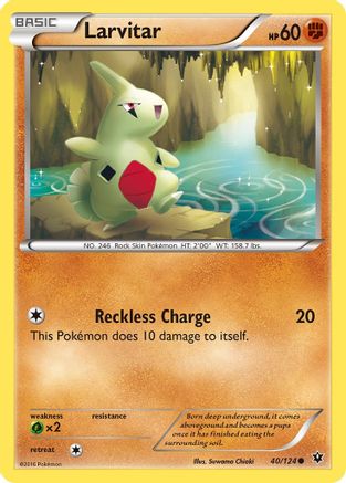 Larvitar (40) 40/124 - XY  Fates Collide