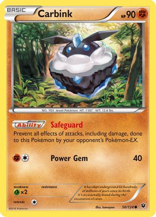 Carbink (50) 50/124 - XY  Fates Collide Reverse Holofoil