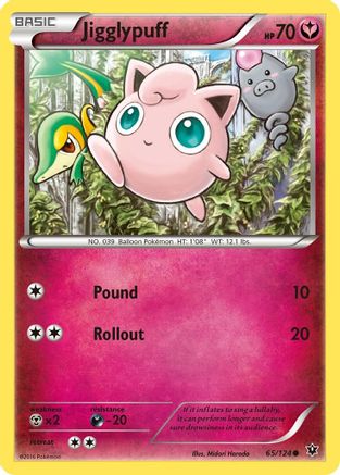 Jigglypuff 65/124 - XY  Fates Collide Reverse Holofoil