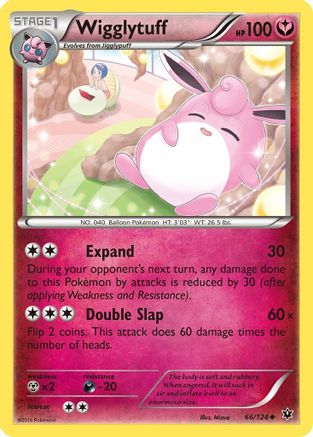 Wigglytuff 66/124 - XY  Fates Collide