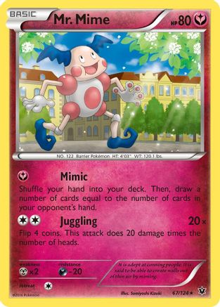 Mr. Mime 67/124 - XY  Fates Collide