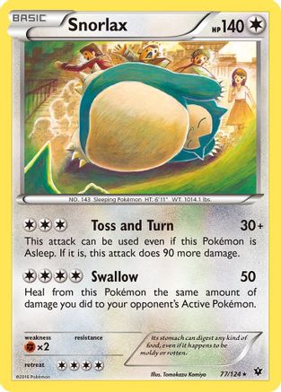 Snorlax 77/124 - XY  Fates Collide