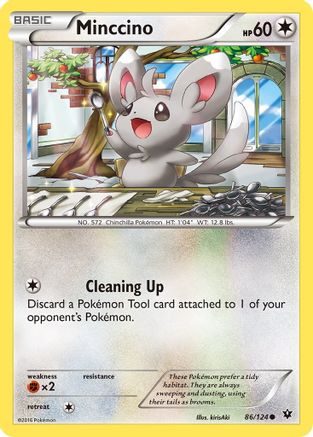 Minccino (86) 86/124 - XY  Fates Collide Reverse Holofoil