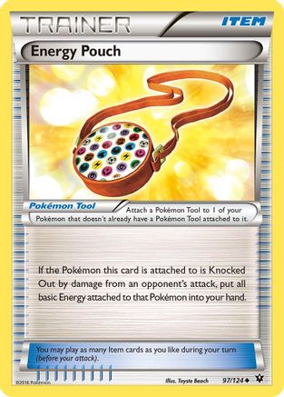 Energy Pouch 97/124 - XY  Fates Collide Reverse Holofoil