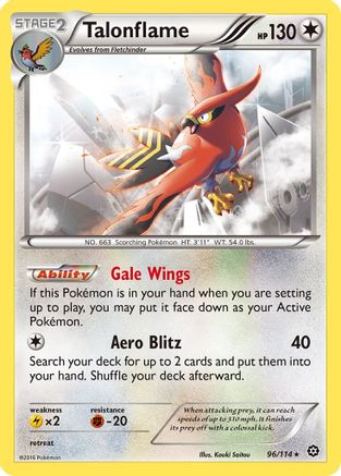 Talonflame 96/114 - XY  Steam Siege
