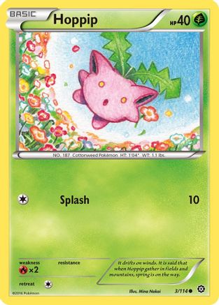 Hoppip 3/114 - XY  Steam Siege Reverse Holofoil