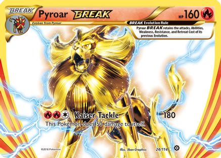 Pyroar BREAK 24/114 - XY  Steam Siege Holofoil